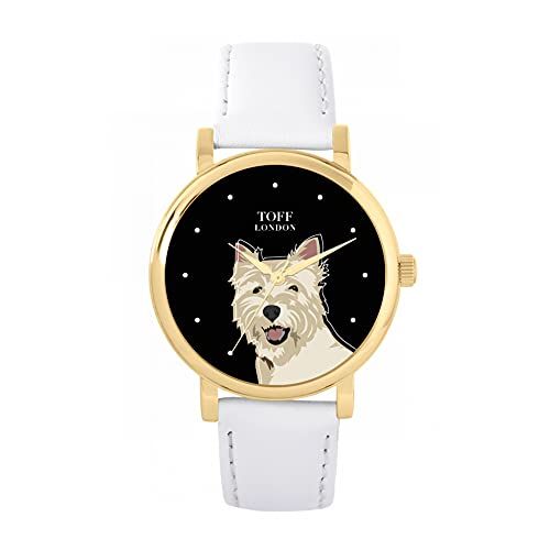 Toff London West Highland Terrier Hoofd Hondenhorloge - 5059656812371