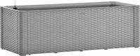 vidaXL Plantenbak verhoogd met bewateringssysteem 100x43x33 cm grijs