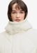 Superdry Longline Diamond Quilt Jas Dames Chalk White