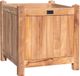 VKT Bloembak Lombok Teak Hout Vierkant Bruin L45xB45xH47 cm