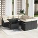 Maison Exclusive - Ensemble de jardin 9 pièces, ensemble de salon en polyrotin noir