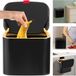 Merkloos / Sans marque Famanu hangende keukencompostbak met deksel, 4 liter - zwart