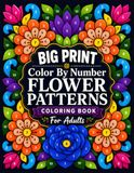 Big Print Color By Number Flower Patterns