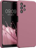 kwmobile telefoonhoesje geschikt voor Samsung Galaxy A32 5G - Hoesje met siliconen coating - Smartphone case in donkerroze