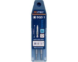 Rotec PRO Krachtbit SQD-1 50 mm vierkant robertson 2 stuks