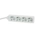 DEBFLEX - Stekkerdoos 16A - 4 stopcontacten 2P+T voor meerdere aansluitingen - wit - kabel 1 m