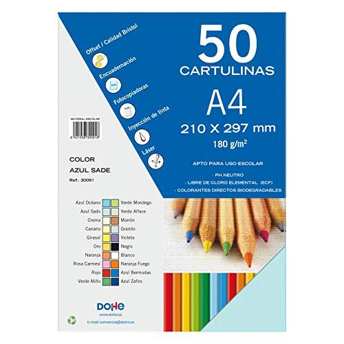 DOHE 30091 karton, A4, blauw, 50 stuks