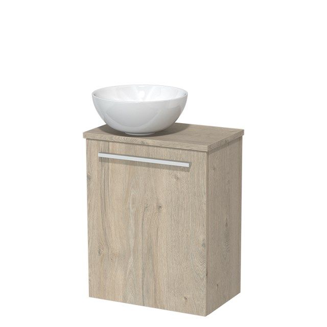Maxaro Modulo Toiletmeubel - Lichtgrijs Eiken - 41 cm