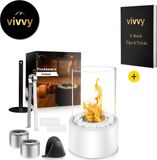 Pottwal Bio Ethanol Sfeerhaard 2 In 1 Wit