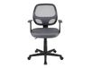 Flash Furniture Flash Fundamentals Mid-Back Grijs Mesh Swivel Ergonomische Taak Bureaustoel met Armen