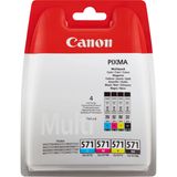 Canon CLI-571 - Inktcartridge - Zwart, Cyaan, Magenta, Geel - 4 stuks