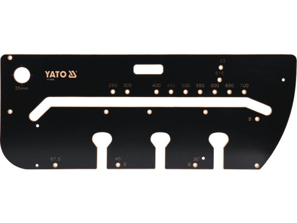 Yato YT-70890 Sjabloon Zwart 390x1000x12mm