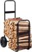 Happiq Chariot à bois - Chariot à bois - Poêle à bois - Porte-bûches - Métal Noir - 67x52x110 cm