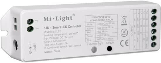 ABC-LED 8-Zone Smart Receiver 5-in-1 2.4GHz LED Ontvanger - LS2 Mi-light 2.0