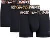 Nike Dri-Fit Essential Micro Trunk Boxershorts Lot de 3 Hommes - noir, Taille L