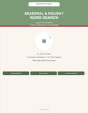 EasyHand Seasonal & Holiday Word Search: Comfort-Designed Large Print Puzzles for Arthritis, Hand Pain and Limited Mobility