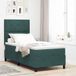 Prolenta Maison Exclusive - Lit À Ressorts Avec Tête De Lit Vert Foncé 100 X 200 Cm Velours