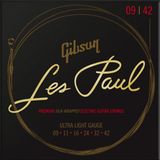 GIBSON ACCESSORIES Les Paul Premium Electric Ultra-Light snaren 09-11-16-24-32-42, voor elektrische gitaar (SEG-LES9)
