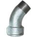 Galva Coude Malléable 45 Degrés, 20x27, Mâle Femelle
