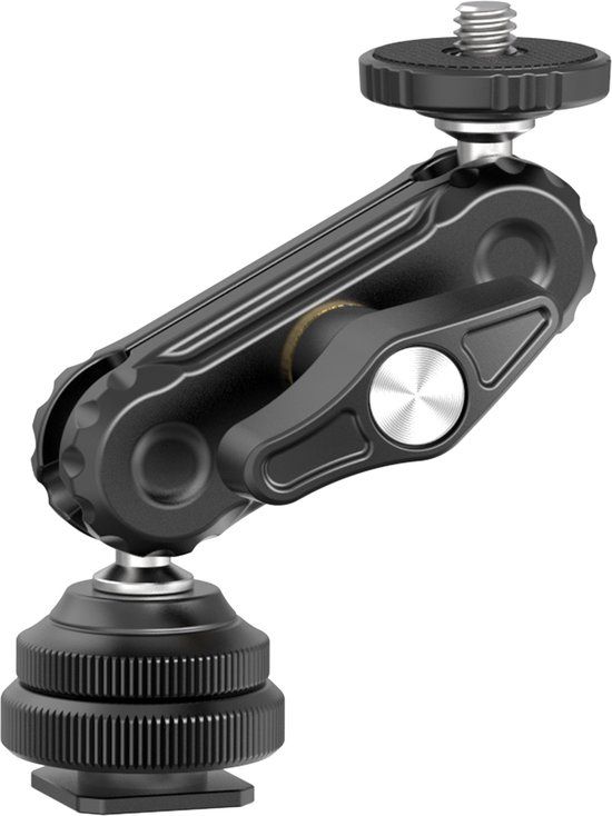 Ulanzi R098 Mini Magic Arm met Cold Shoe - Zwart