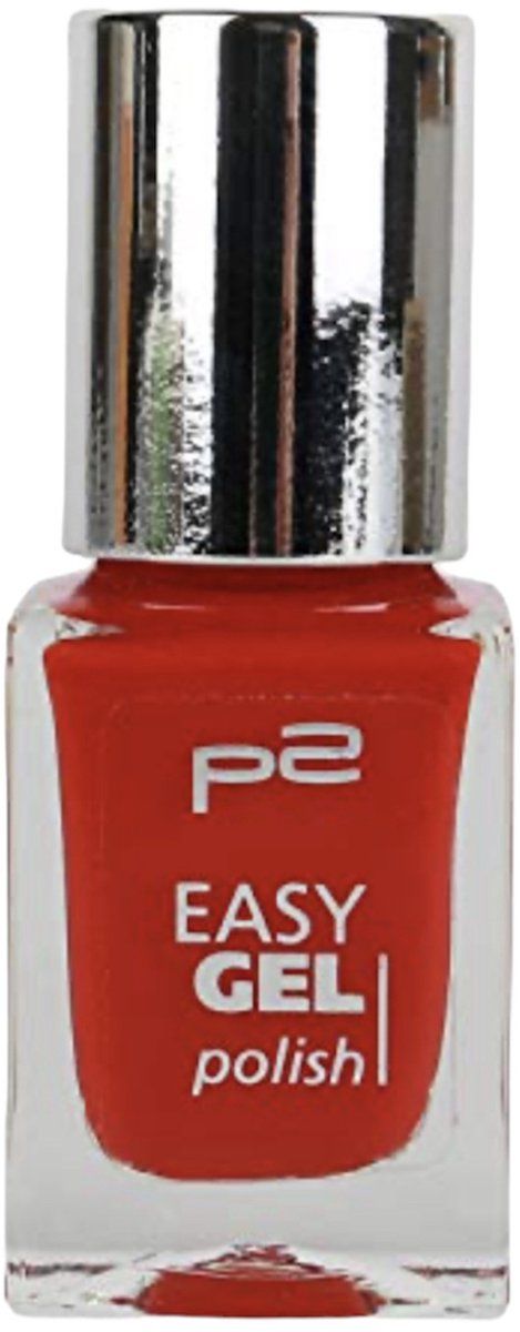 P2 Cosmetics Easy Gel Nagellak 040 Fiery Sunset - rood 10ml