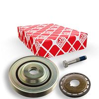 febi bilstein 106476 riemschijvenset (ontkoppeld) voor krukas, met poolwiel en schroeven, 1 stuk