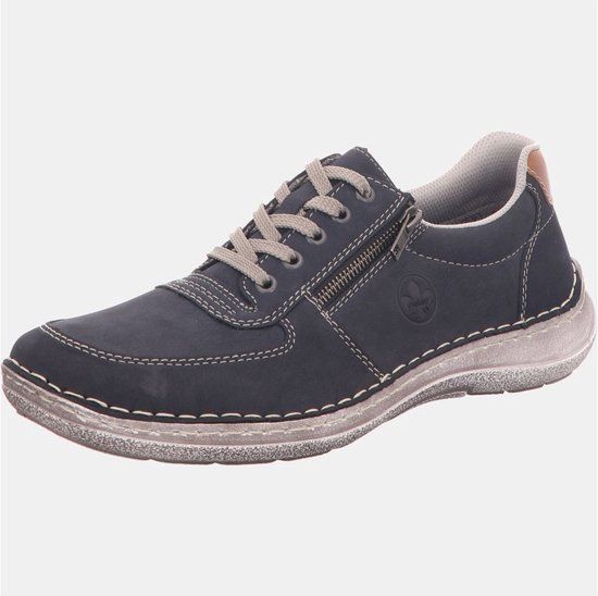 Rieker Veterschoenen - Heren - Maat 41 - Blauw - Lage sneakers - Lente/Zomer 2019