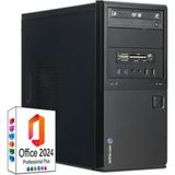 ANKERMANN-PC PC de bureau professionnel (AMD Ryzen 5 5600GT, carte graphique intégrée Radeon, 32 Go de RAM, 1000 Go SSD, refroidissement par air)
