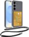 BTH Étui pour Samsung S25 Étui en silicone avec porte-cartes Étui arrière antichoc Design fin - Transparent