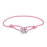 LIEBESKIND BERLIN femme bijoux - chaîne, boucles d'oreilles & bracelet avec ineinander verschlungenen Ringen en acier inoxydable en argent, Rose