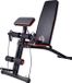 Wan GmbH Banc de support - Banc de fitness - Hauteur réglable - Banc réglable - Extension de jambes - Développé couché - Crunch - Multifonctionnel - Élastique - Noir