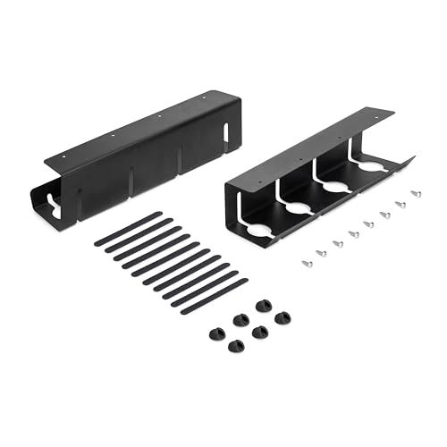 Emuca - Kabelbeheerlade - 430 mm - Zwart