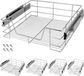 Casaria 4x Telescopische Lade 60cm Verchroomd Metaal