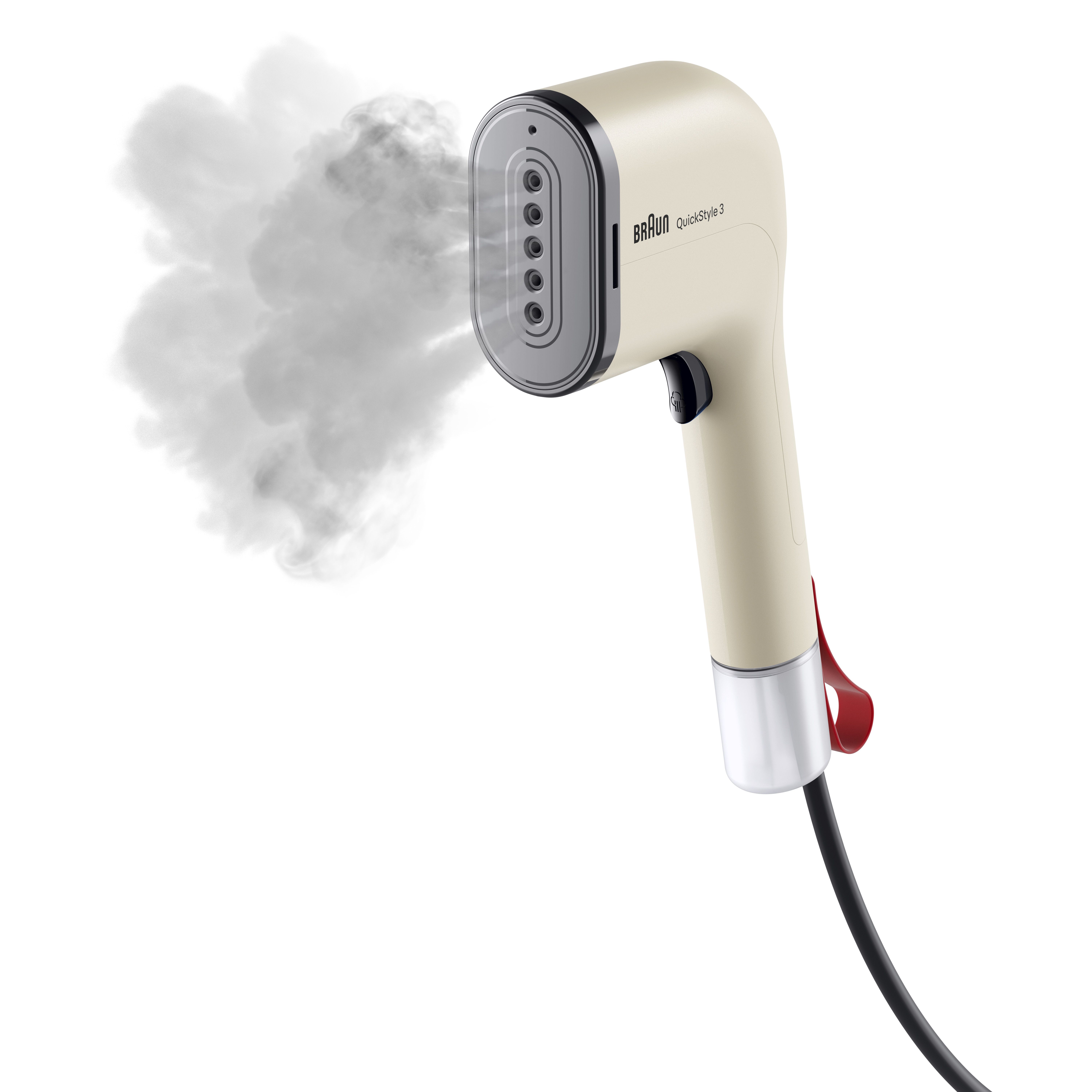 Braun QuickStyle 3 GS3012BG - Beige Handheld Garment Steamer with 2 Accessories