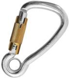 Kong Italy Carbon Harness Autoblock Round Eyelet Karabijnhaak Argent
