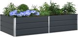 vidaXL Plantenbak Antraciet 195 x 100 x 45 cm Gegalvaniseerd staal