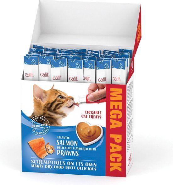 Cat It - Creamy Atlantische Zalm Kattensnack - 50 x 10g