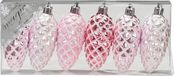Inge-glas Inge's Christmas Decor Gmbh Christmas Goods Kersthangers - 6x - dennenappels - roze - 9 cm - kerstversiering