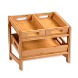 Kesper Keukenplank, Materiaal: Bamboe, Afmetingen: 39,5 x 26 x 35,5 cm, Kleur: Bruin