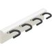 Häfele Support pour ustensiles à manche quadruple support pour balais 318x27x75 mm blanc