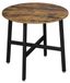 Table à manger en bois massif - Diamètre 80 cm - Hauteur 75 cm - Style moderne