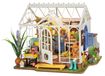 Maison de poupée miniature en bois avec meubles