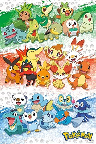 GB eye Pokémon First Partners 61 x 91,5 cm Maxi Poster