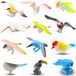 Figurines d'oiseaux - 12 pièces - Réaliste - Plastique - Pour maison de poupée et jardin