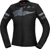 IXS Rapid-STX 2.2, veste textile imperméable pour femmes, couleur: Noir/Gris Foncé, taille: L
