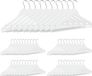 Merkloos Relaxdays Garderobehangers - Set van 50 - Draaibare Haak - Broekhangers - Hout - Wit