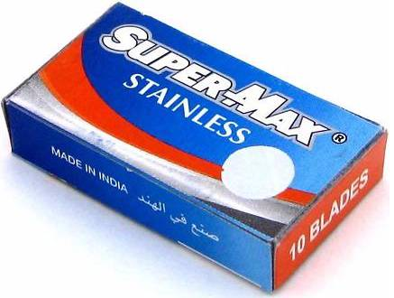 Supermax Scheermesjes - Dubbelzijdig 100st