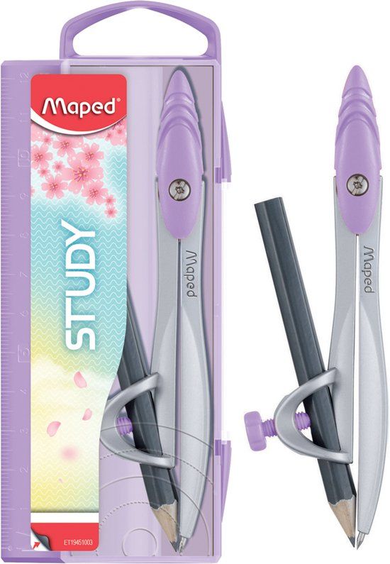 Maped passerdoos Study PASTEL, incl. adapterring, assorti
