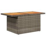 vidaXL 8-delige Loungeset met kussens, polyrattan, grijs