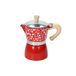Tognana Japan Collection Espressomachine voor 6 kopjes, aluminium, rood
